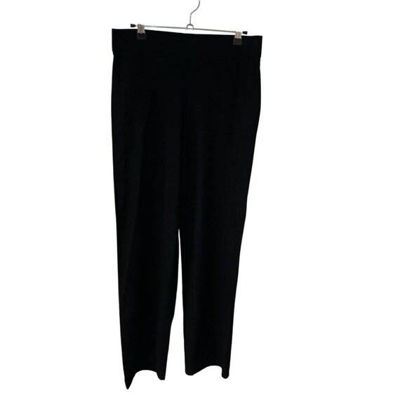 Eileen Fisher Black Washable Stretch Crepe Straight Leg Pants Women’s Petite S - Picture 2 of 5
